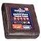 Tarpco Safety Heavy Duty Tarp, 12 ft L x 0.5 mm H x 9 ft W, 10 Mil, Brown/Black, Polyethylene TS-152-9X12 - alternate 1